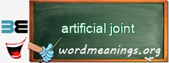 WordMeaning blackboard for artificial joint